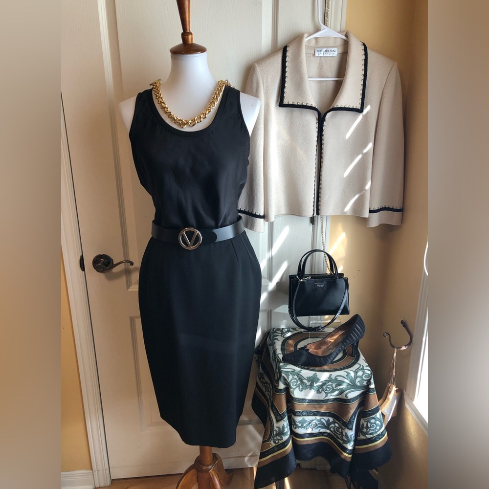 VALENTINO vintage Miss V wool Pencil Skirt